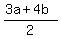 %283a%2B4b%29%2F2