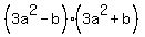 %283a%5E2-b%29%283a%5E2%2Bb%29