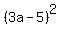 %283a+-+5%29%5E2