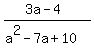%283a-4%29%2F%28a%5E2-7a%2B10%29