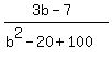 %283b+-+7%29%2F%28b%5E2+-+20+%2B+100%29