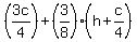 %283c%2F4%29%2B%283%2F8%29%28h%2Bc%2F4%29