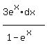 %283e%5Ex%2Adx%29%2F%281-e%5Ex%29