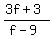 %283f%2B3%29%2F%28f-9%29