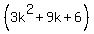%283k%5E2+%2B+9k+%2B+6%29