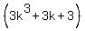 %283k%5E3+%2B+3k+%2B+3%29