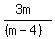 %283m%29%2F%28%28m-4%29%29
