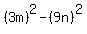 %283m%29%5E2-%289n%29%5E2