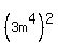%283m%5E4%29%5E2
