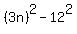 %283n%29%5E2-12%5E2