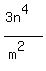 %283n%5E4%29%2F%28m%5E2%29