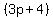 %283p+%2B+4%29
