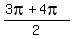 %283pi+%2B+4pi%29%2F2