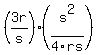 %283r%2Fs%29%2A%28s%5E2%2F4rs%29
