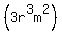 %283r%5E3m%5E2%29