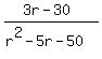 %283r-30%29%2F%28r%5E2-5r-50%29