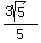 %283sqrt%285%29%29%2F5