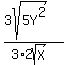%283sqrt%285Y%5E2%29%29%2F%283%2A2sqrt%28X%29%29