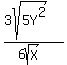 %283sqrt%285Y%5E2%29%29%2F%286sqrt%28X%29%29