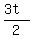 %283t%29%2F2