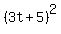 %283t%2B5%29%5E2