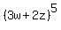 %283w%2B2z%29%5E5