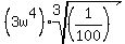 %283w%5E4%29%2Aroot%283%2C+%281%2F100%29%29