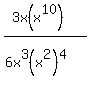 %283x%28x%5E10%29%29%2F%286x+%5E3%28x%5E2%29%5E4%29