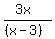 %283x%29%2F%28%28x-3%29%29