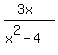 %283x%29%2F%28x%5E2-4%29
