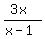 %283x%29%2F%28x-1%29