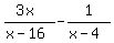 %283x%29%2F%28x-16%29-1%2F%28x-4%29