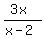 %283x%29%2F%28x-2%29