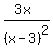 %283x%29%2F%28x-3%29%5E2