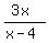 %283x%29%2F%28x-4%29