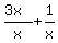 %283x%29%2Fx%2B1%2Fx