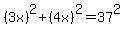 %283x%29%5E2%2B%284x%29%5E2+=+37%5E2