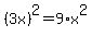 %283x%29%5E2+=+9%2Ax%5E2