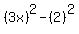 %283x%29%5E2-%282%29%5E2