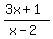 %283x%2B1%29%2F%28x-2%29%29