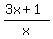 %283x%2B1%29%2Fx