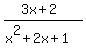 %283x%2B2%29%2F%28x%5E2%2B2x%2B1%29