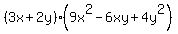 %283x%2B2y%29%289x%5E2-6xy%2B4y%5E2%29