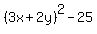 %283x%2B2y%29%5E2-25