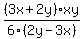 %283x%2B2y%29xy%2F6%282y-3x%29%29%29