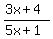 %283x%2B4%29%2F%285x%2B1%29