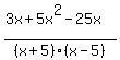 %283x%2B5x%5E2-25x%29%2F%28x%2B5%29%28x-5%29