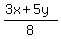 %283x%2B5y%29%2F8