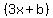 %283x%2Bb%29