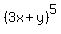 %283x%2By%29%5E5